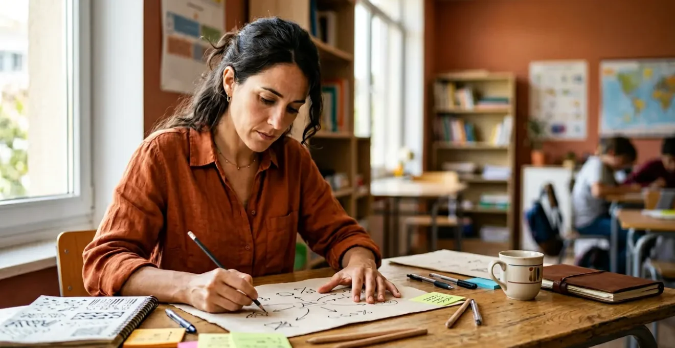 Docente diseñando una experiencia educativa transformadora