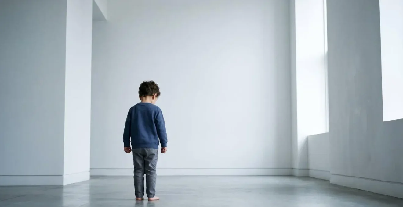 Representación simbólica del cerebro emocional de un niño durante una rabieta bloqueando el pensamiento racional