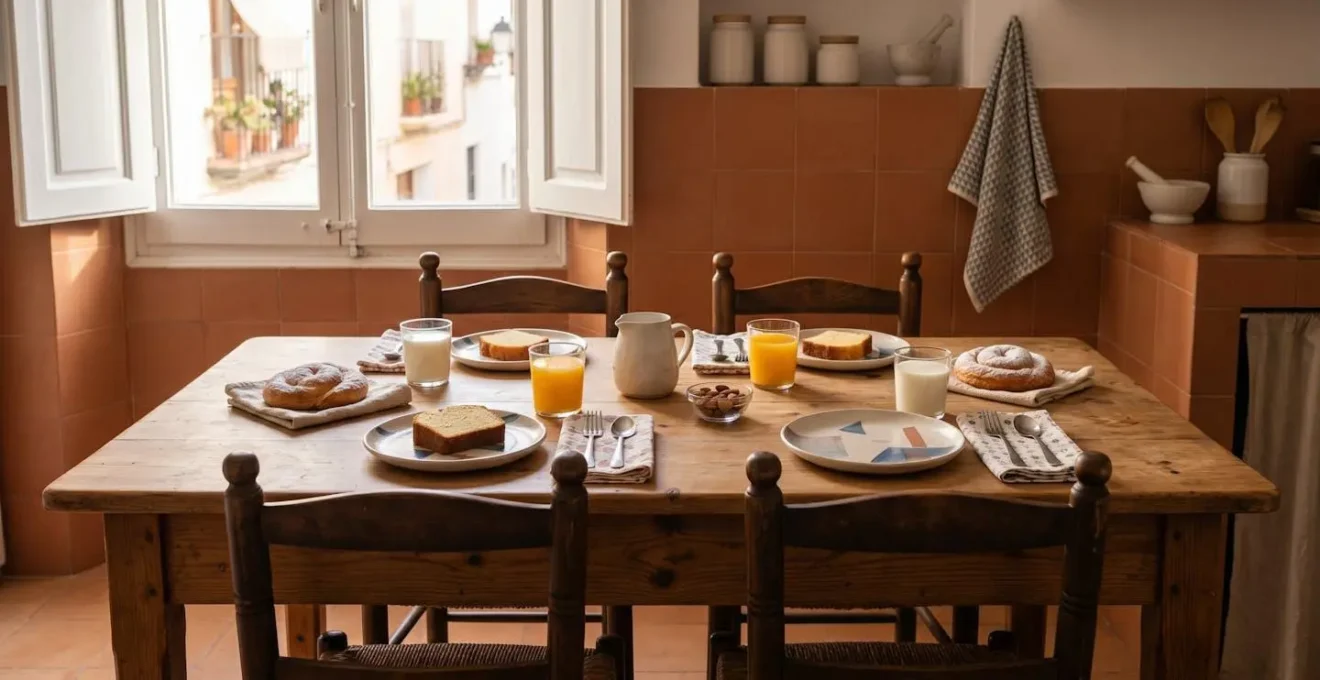 Momento de merienda familiar sin dispositivos electronicos creando conexion autentica